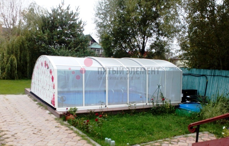 Полипропиленовый бассейн с мощным подогревом для купания даже в холодное время года