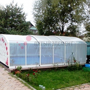 Полипропиленовый бассейн с мощным подогревом для купания даже в холодное время года